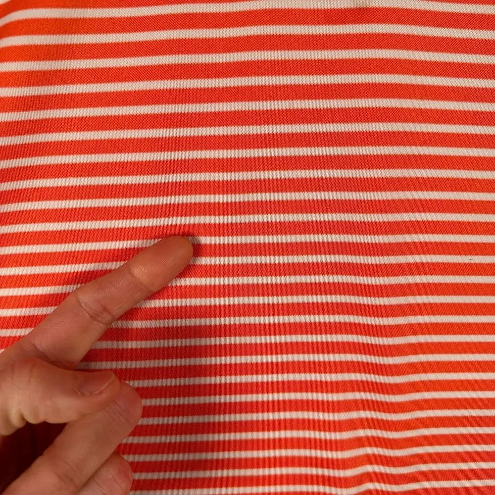 Pinehurst By Adidas Polo Shirt Mens‎ Large Orange Golf Putter Boy Logo 1895